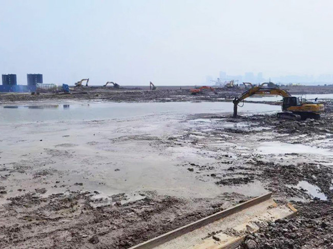 河道、湖泊淤泥疏浚后原位固化处理